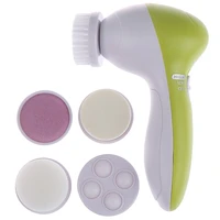 5 in 1 electric face cleansing brush facial brush deep cleaning pore cleaner body massager replaceable head brush beauty tool