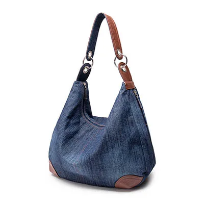 Dark Blue Модные женские повседневные сумки, Дамская джинсовая сумка, большие сумки на плечо, синие джинсы, тоут, Mujer Bolsa, милые дизайнерские женские большие винтажные - Цвет: Dark Blue