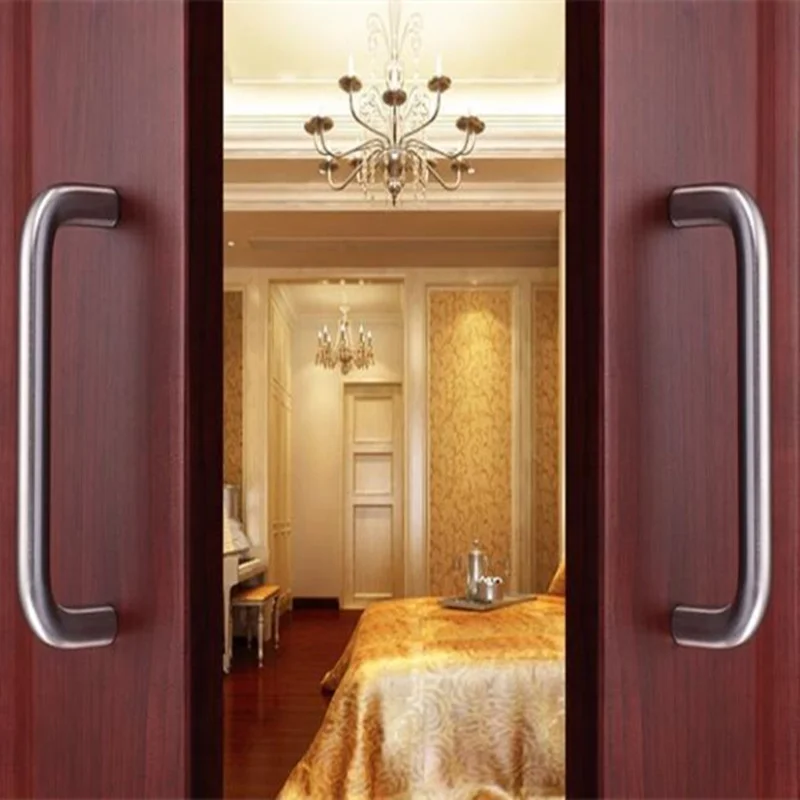 Одноцветные u образные кухонные дверные ручки 304 ручка из нержавеющей стали Ручка