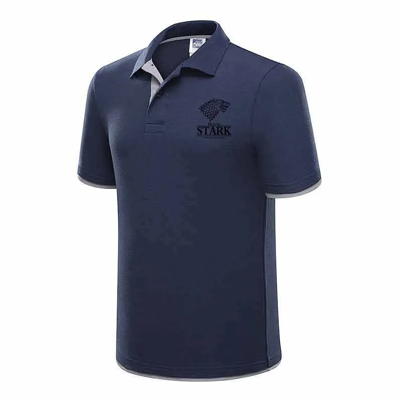 2019 брендовая одежда Мужская рубашка поло мужская деловая Повседневная печать