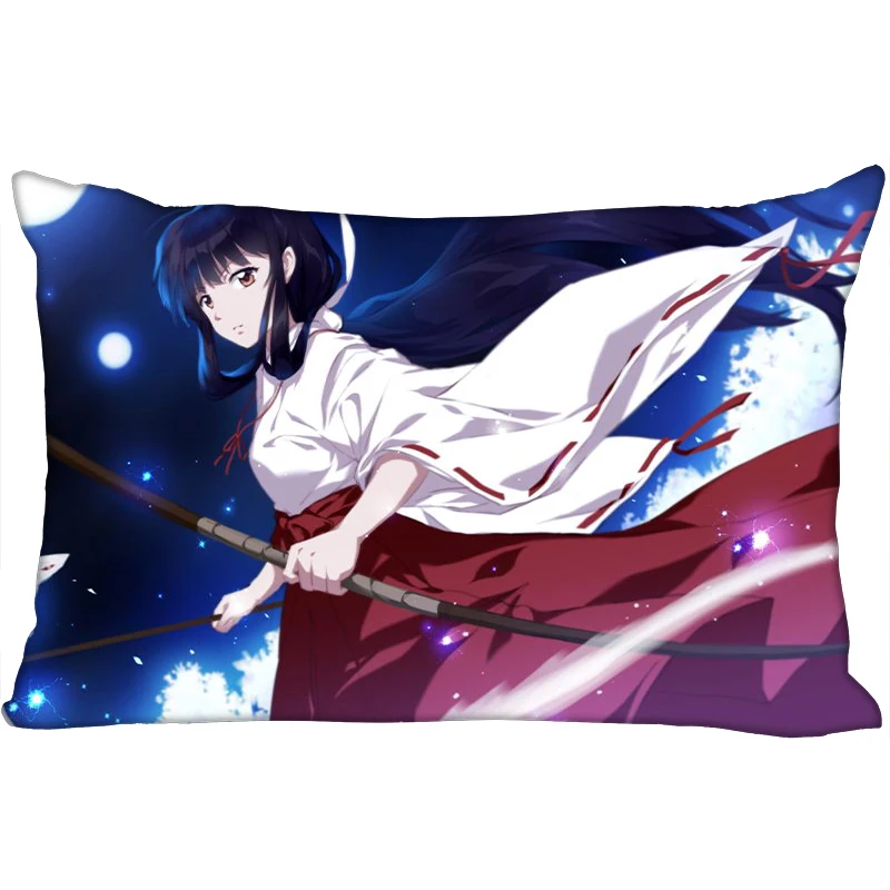 

Горячая Распродажа, сатиновые наволочки Inuyasha с принтом, двухсторонние стандартные шелковые мягкие прямоугольные Наволочки на молнии, наво...