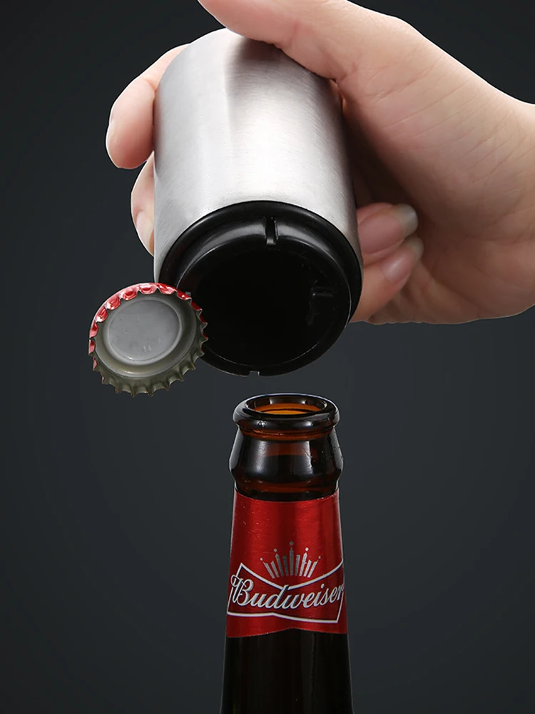 1pc Kitchen Stainless Steel Bottle Opener Beer Automatic Magnetic Openers Bar Wine Tool | Дом и сад