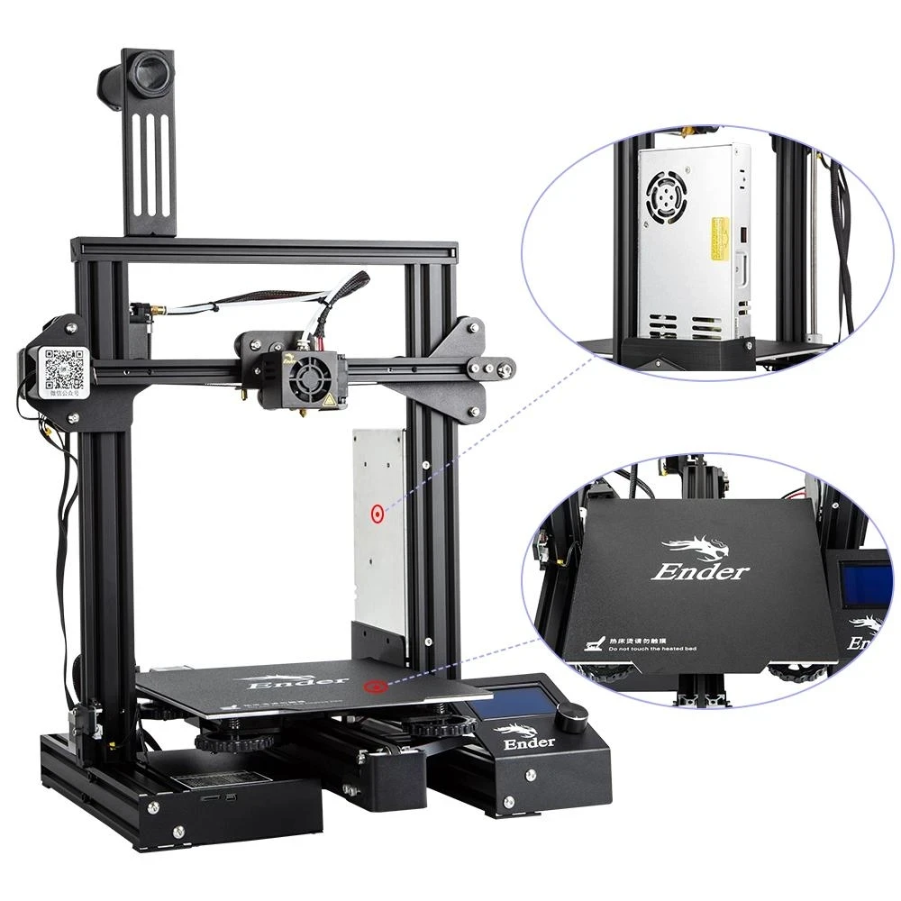 Ender-3 Pro Набор для 3D-принтера магнитная планка с крышкой возобновление печати