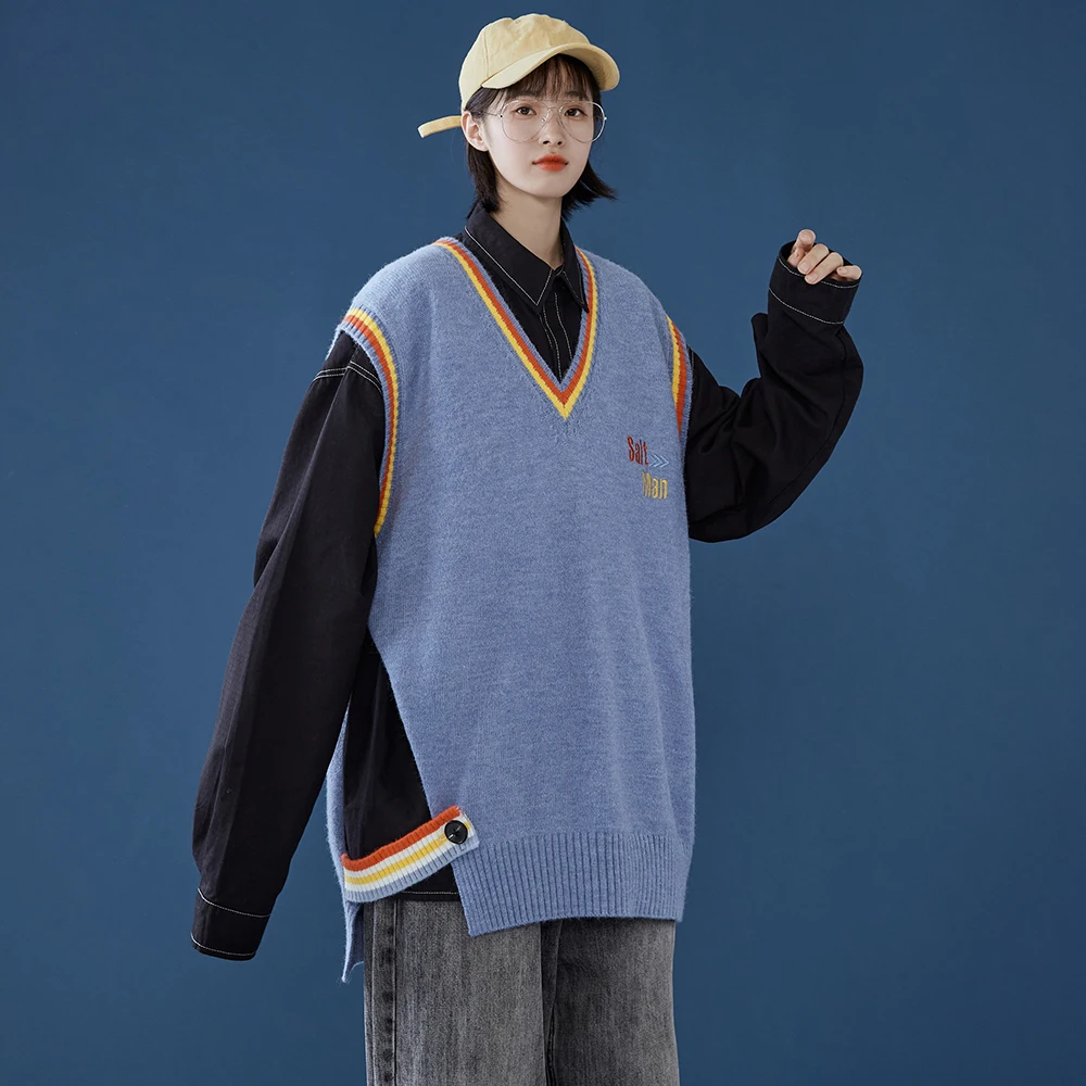 

LEGIBLE Autumn Winter Sweater Women Casual Woman Sweater Pullovers Letter Pattern Jumper Warm Teen Gril Sweaters