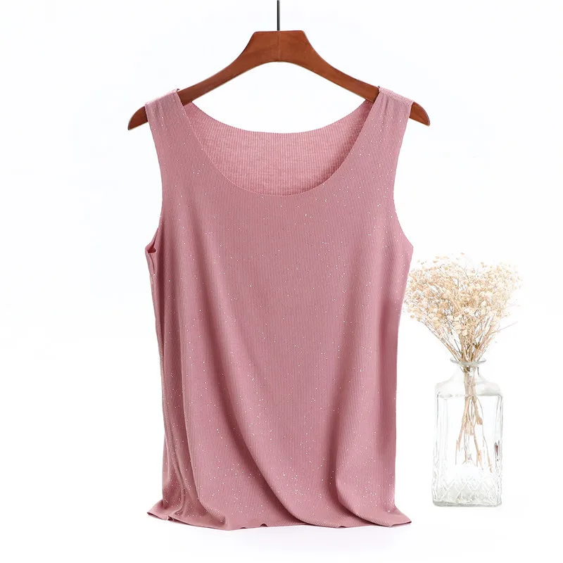 

Hot-selling camisole ladies summer women's clothing new loose large size bottoming shirt ladies vest XHB1734