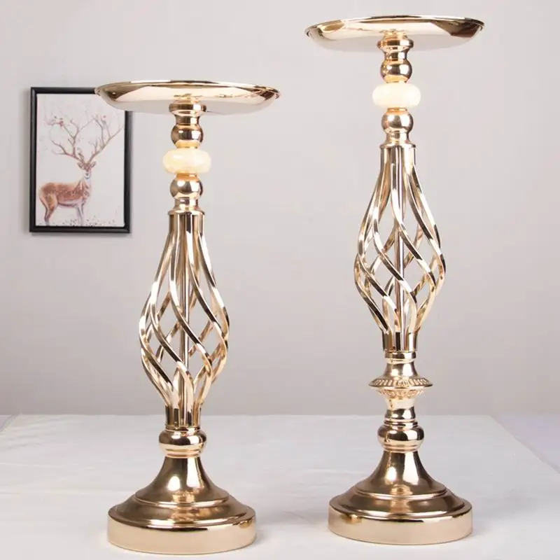 $10 шт. золотые полые рандомные подсвечники свадебный стол центральный дорожный