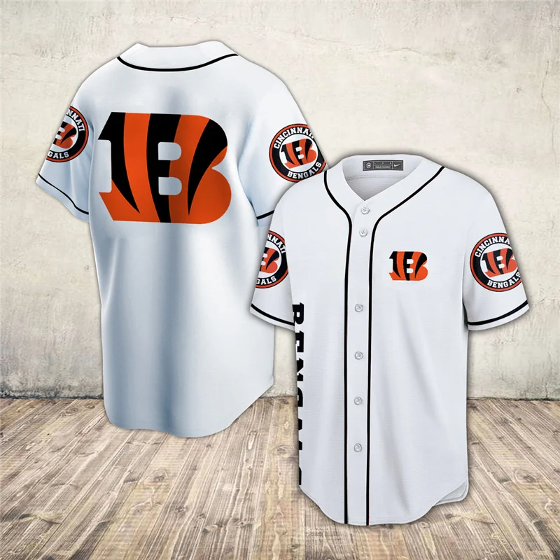 

2021 Latest Fashion Summer 3D Casual Uniform Printing Men's Collarless Soft Texture Short Sleeve Baseball Shirt