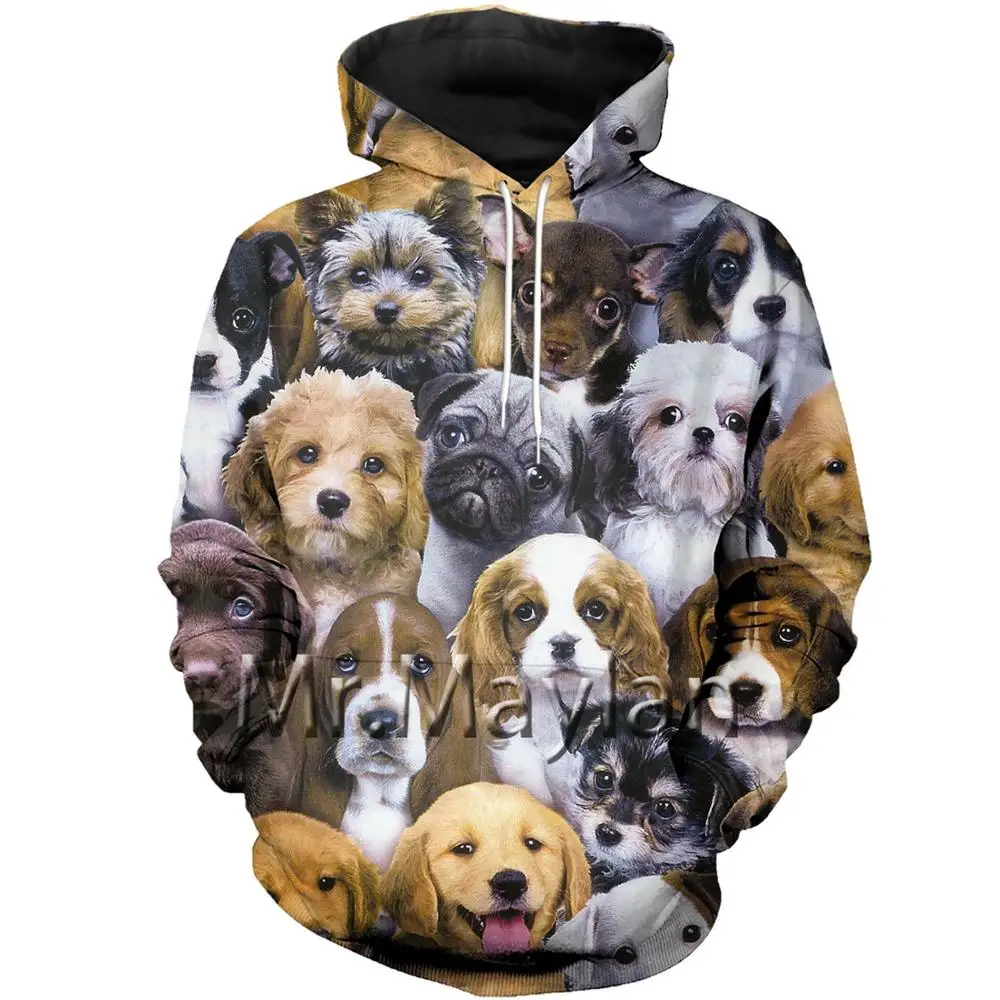 

Cute Animal Dogs 3D Full Printed Men/Women Hoodie Harajuku Streetwear Pullover Autumn Sweatshirt Unisex Casual Jacket Tracksuits