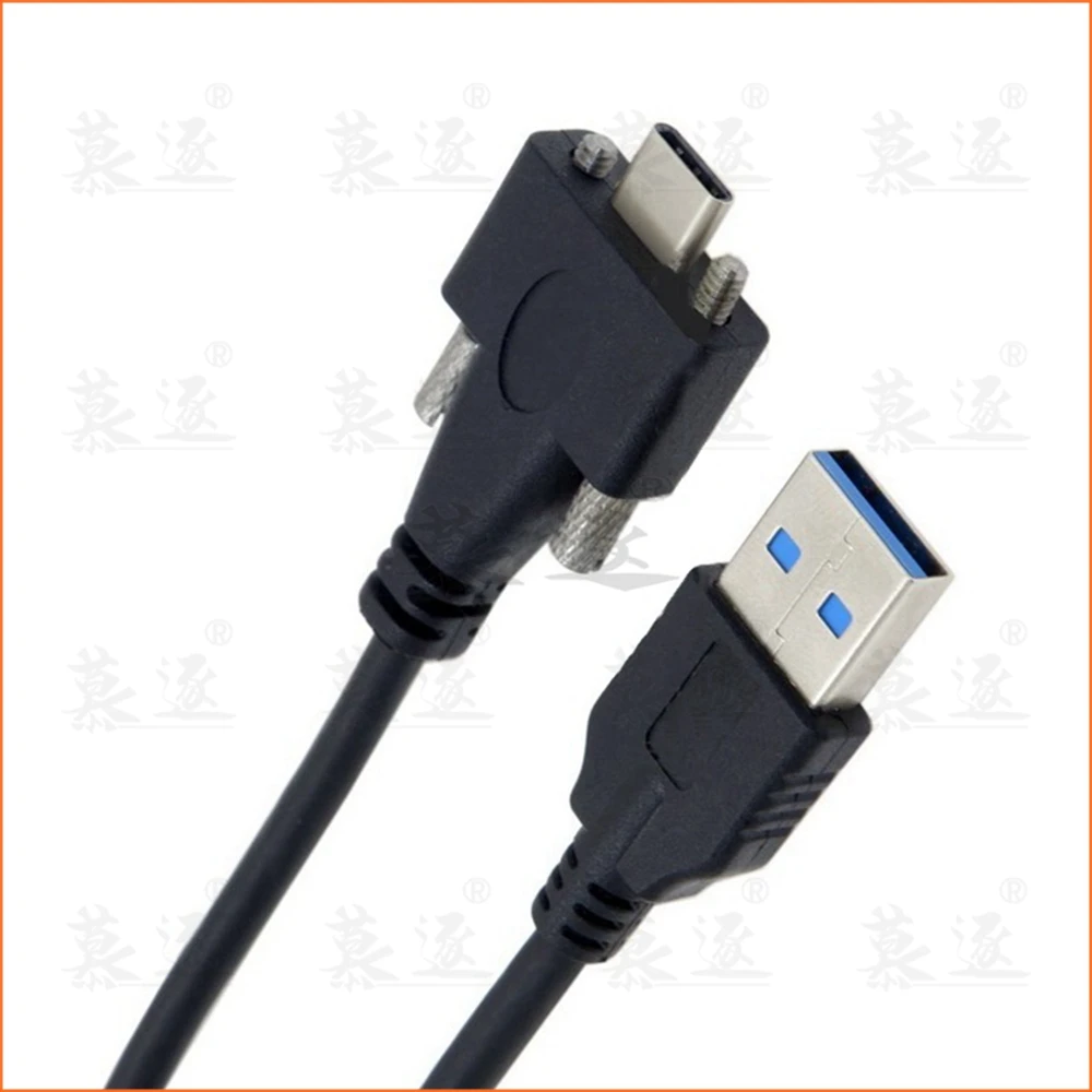 4 фута стандарт USB3.0 USB 3 0 A папа к 1 type c USB-c type-C с двумя винтами запирающий Мужской