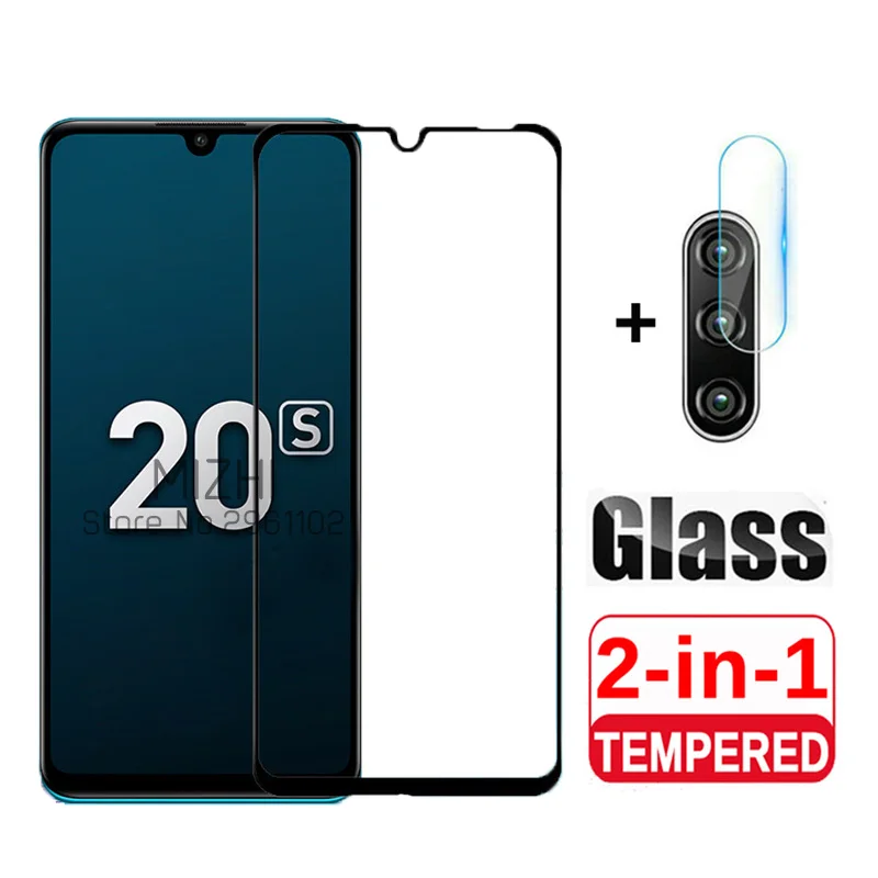 Защитное стекло 2 в 1 для huawei honor 20 s закаленное 20s Защитная пленка объектива камеры