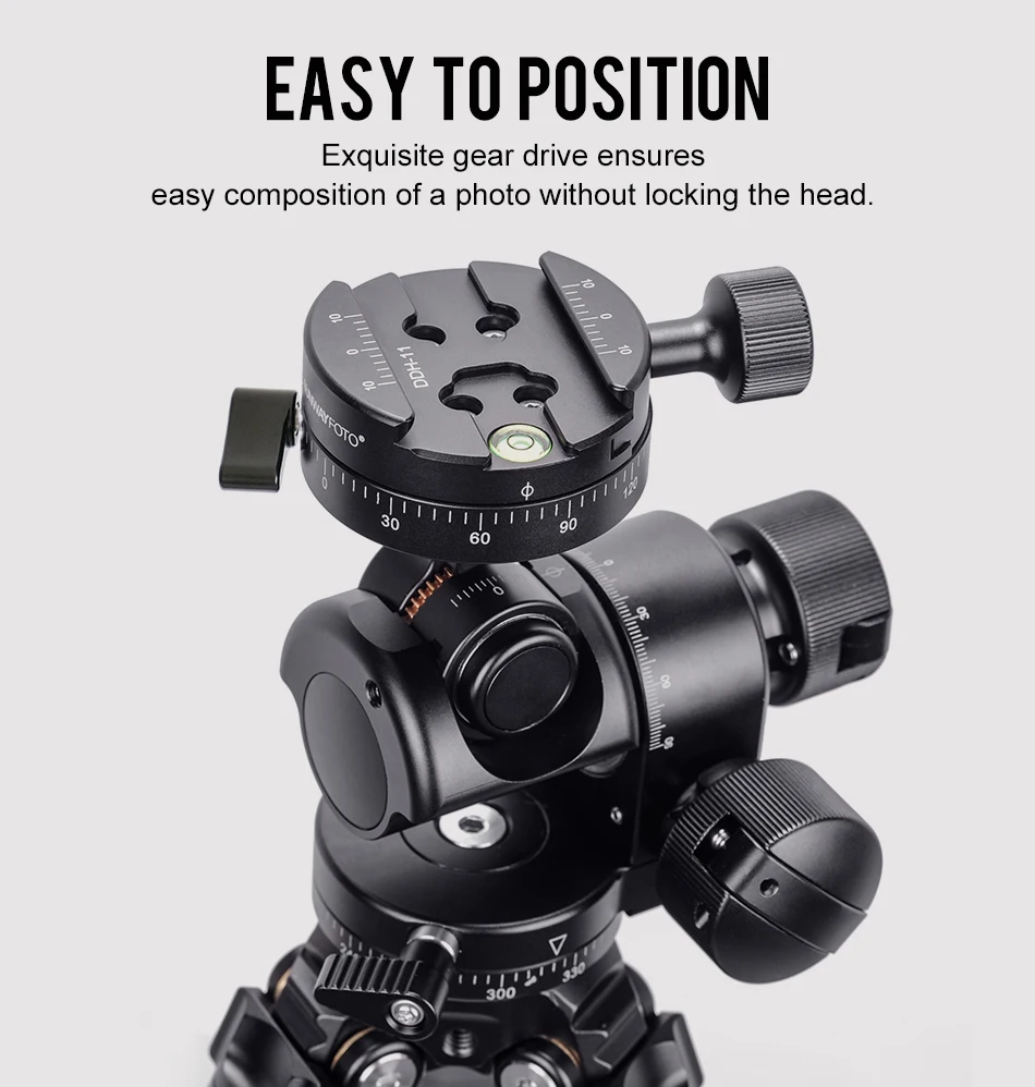 SUNWAYFOTO GH-PRO II tripod gear head panoramic head for dslr camera panorama head arca swiss with one free quick release plate