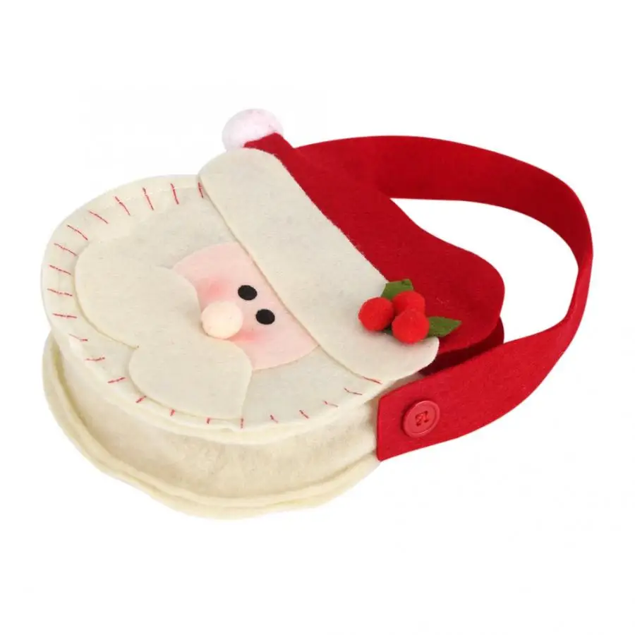 Подарочная конфетная сумка в виде милого Санты Рождественская для детского