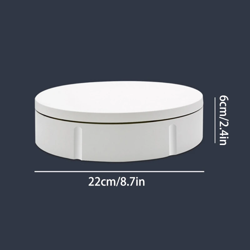 

360 Degree Electric Rotating Turntable for Photography Round Display Holder 9 In