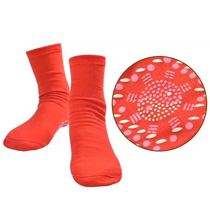 1 пара Самонагревающиеся Носки для здоровья уход дышащие магнитные удобные