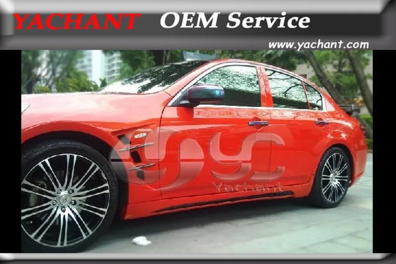 Автомобильный стиль FRP стекловолокно боковая юбка подходит для 2007 2015 Infiniti V36 G25 G35