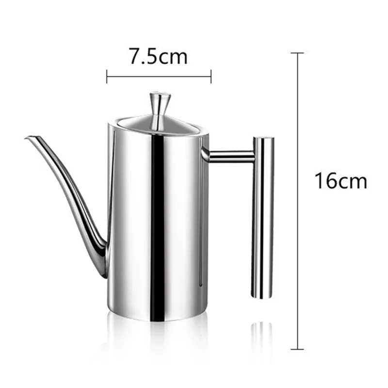 

500/700ml Stainless Steel Olive Oil Bottle Vinegar Dispenser Sauce Seasoning Batcher Can Pots Oil Container Kitchen Accessories