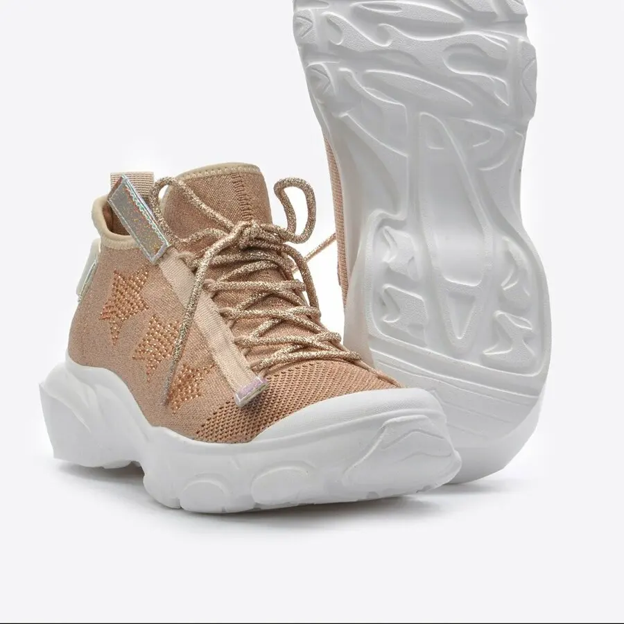 

Sneakers Women Mink Shoes Women Gold Sneaker Vzn20-107Y