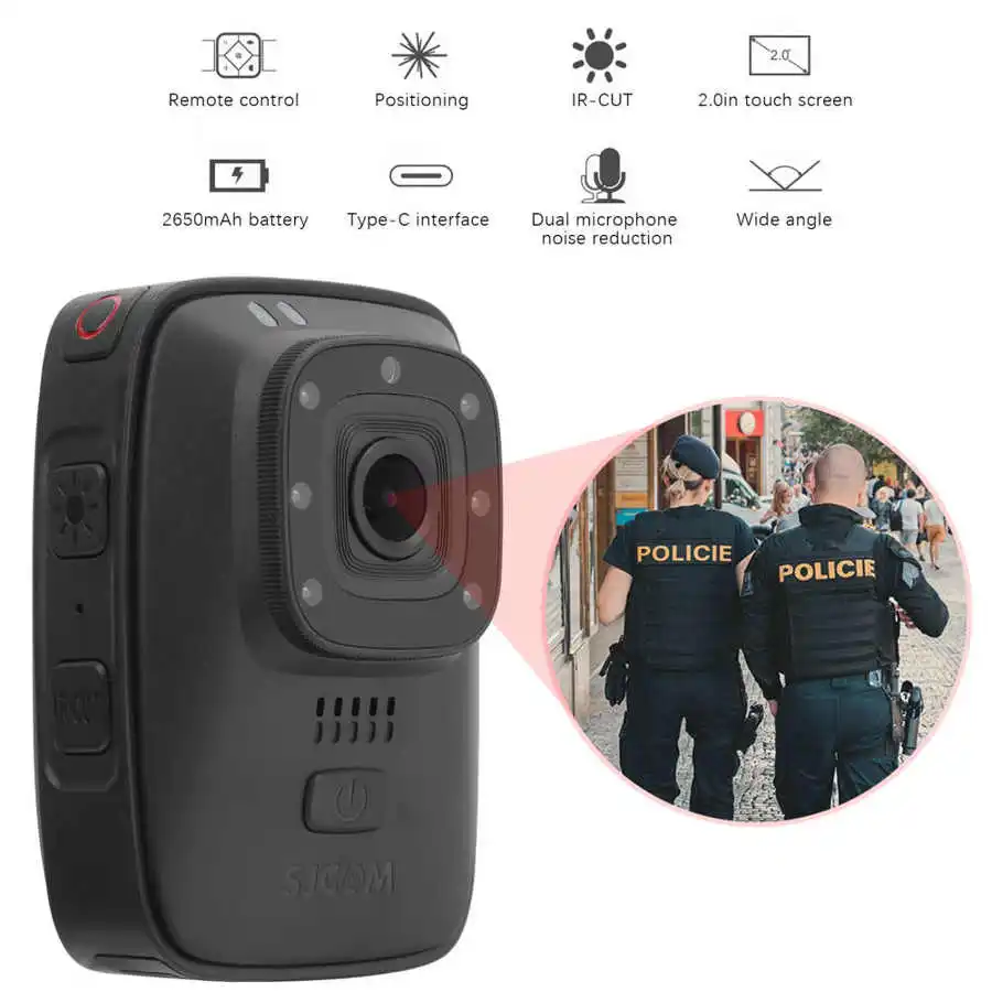 

FOR 2.0Inch Touch Screen 2MP 1080P Body Cameras for Law Enforcement-Pocket Worn Video Recorder WiFi Wireless Police Digital