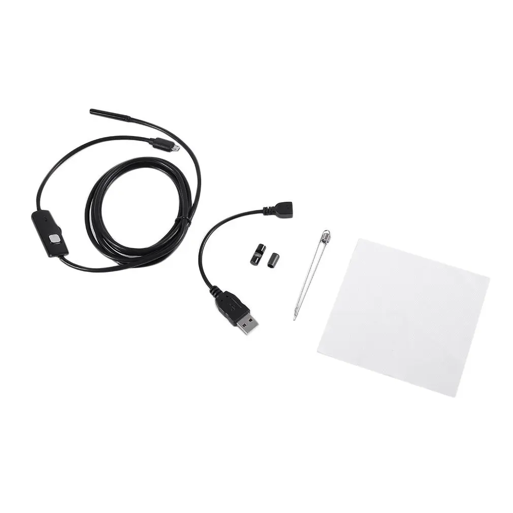 720P трубка эндоскоп 5 мм 2 м Micro USB HD Камера осмотра борескопов для ПК Android телефон IP67