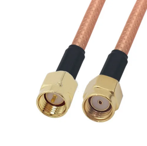 

Коричневый кабель RG142, штепсельная Вилка SMA к мужскому разъему RF, коаксиальный