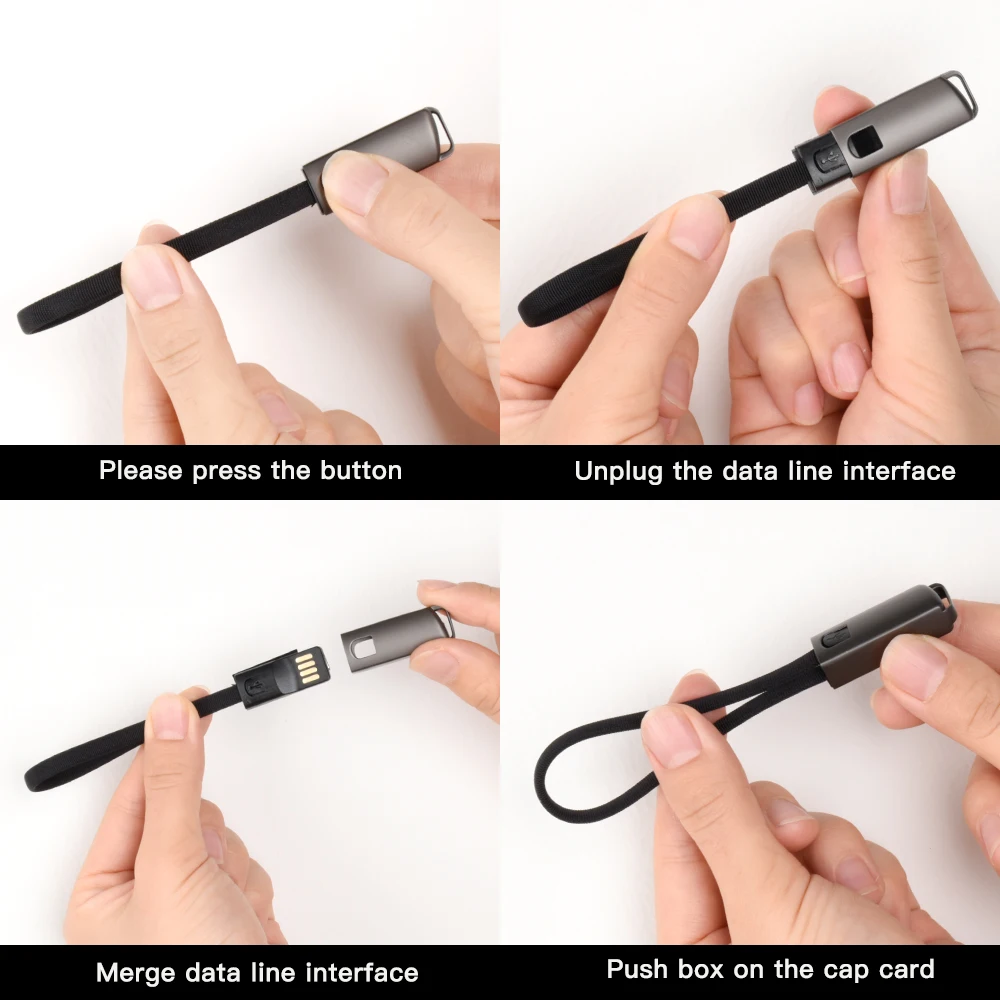 0 2 М Micro USB Type C Плетеный брелок кабель для быстрой зарядки и передачи данных Xiaomi