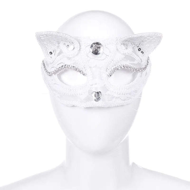 

Sexy Cat Half Mask Eco-friendly Halloween Cosplay Props Animal Themed Club Party