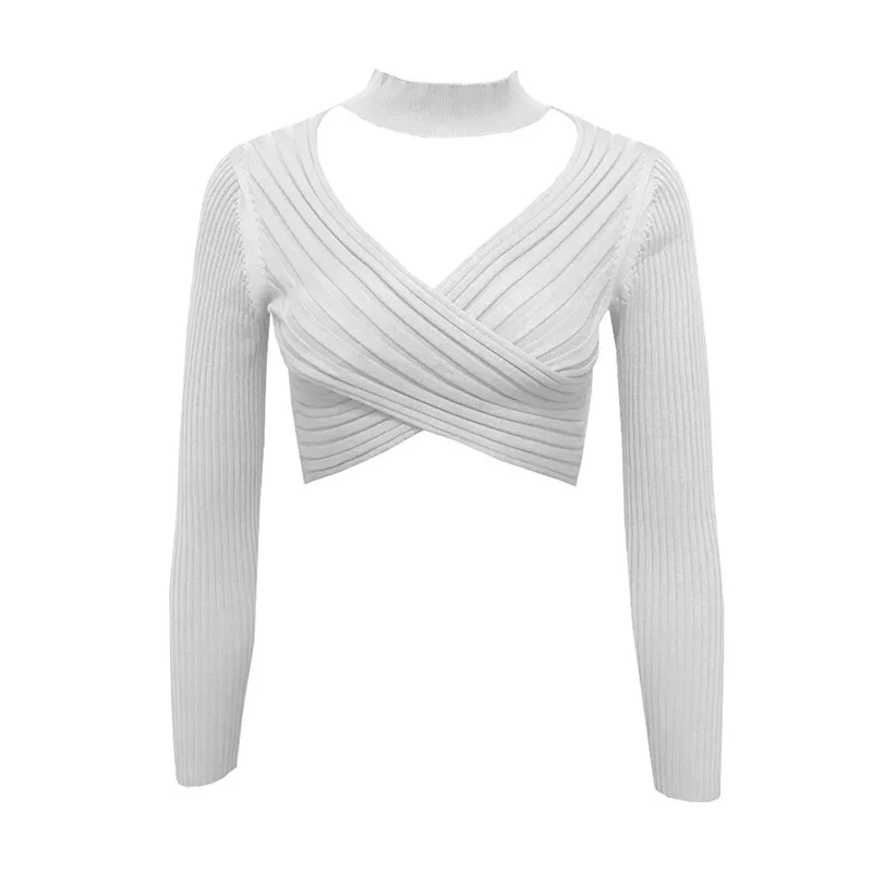 

Womens Sweaters 2020 Autumn Korean Sweater Casual Knit Fashion Short Pullover Women