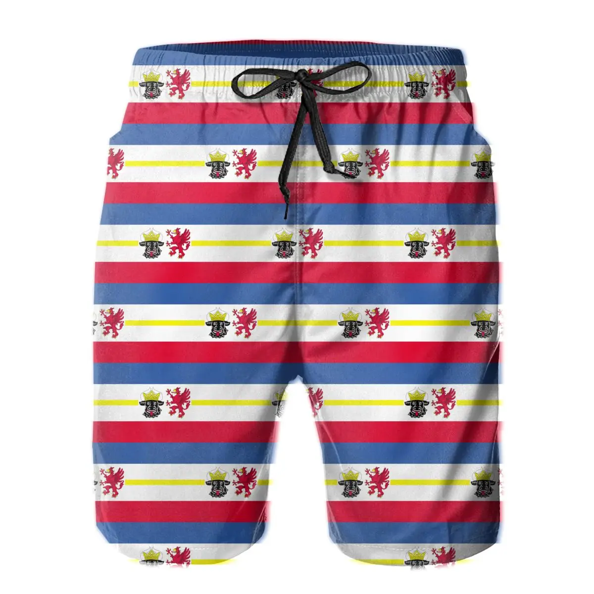 

Causal Shorts Breathable Quick Dry Casual German states Casual Flag Of Mecklenburg-Western Pomerania (state) Hawaii Pants