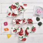 Купальник детский, с цветочным принтом