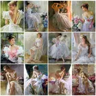 Алмазная живопись 5D, Портрет женщины, вышивка стразами, изображение бриллиантов г., квадратная вышивка, алмазная вышивка по фото девушки