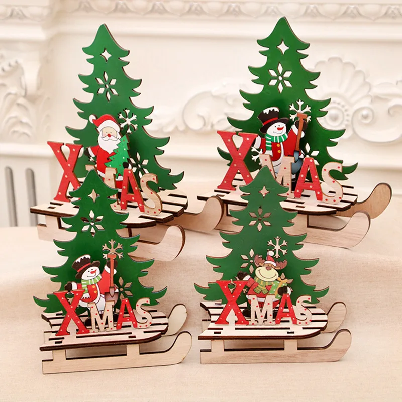 Huiran Merry Christmas, Санта-Клаус, лося, украшения, деревянные елки, украшения для дома,, Рождественский Декор, подарок на год