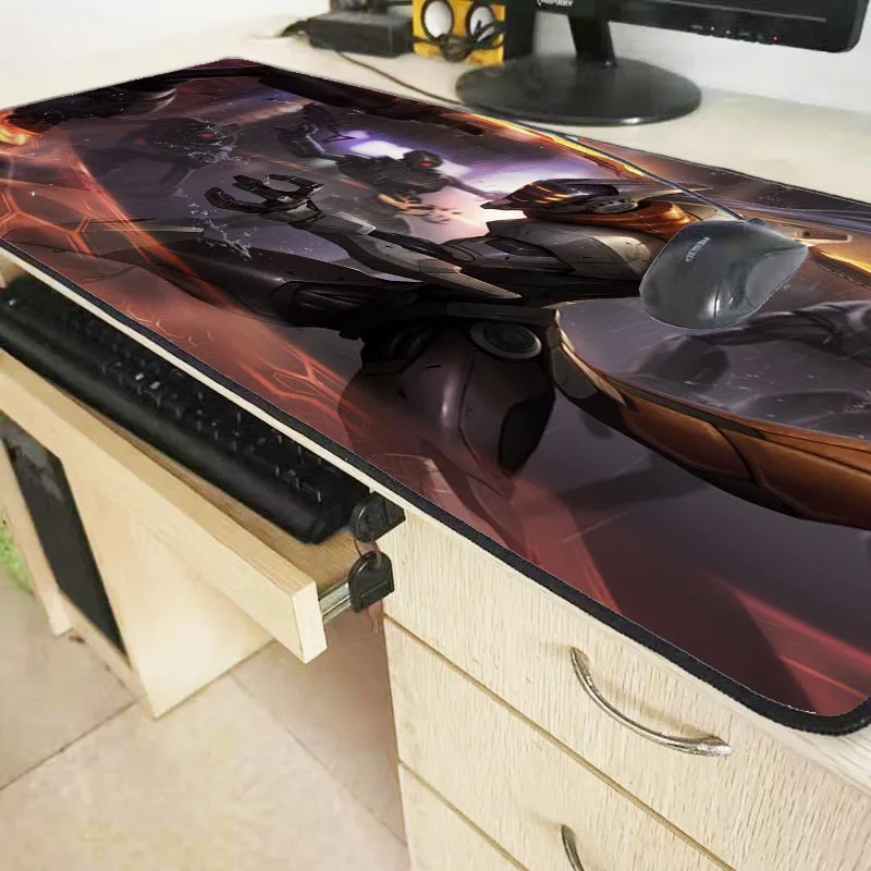 XGZ 30X60/40X90 см утолщенная большая игровая Скорость версия мышь замок край клавиатуры коврик водонепроницаемый Настольный коврик для League of Legends