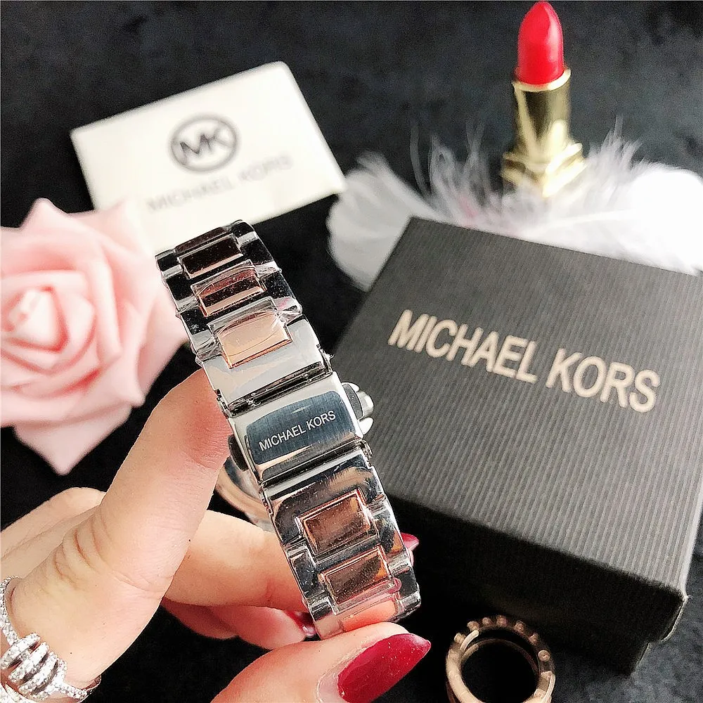 

AAA luxury brand womens watch gold MK quartz ladies wristwatches designer fashion diamond case Roman scale reloj de mujer