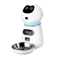 automatic pet feeder with voice record stainless steel dog food bowl auto cat lcd screen timer food dispenser 4 meals a day