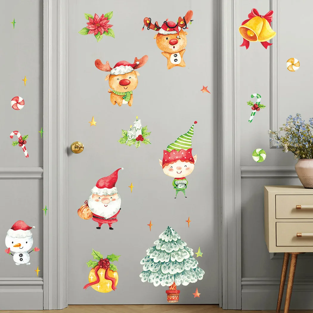 

Christmas Wall Window Stickers Marry Christmas Teen Room Decor For Home 2021 Christmas Ornaments Xmas Navidad Gift New Year 2022