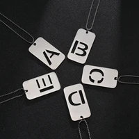 ywshk for men women a z alphabet letter pendant necklaces personalization stainless steel necklace glamour jewelry wholesale