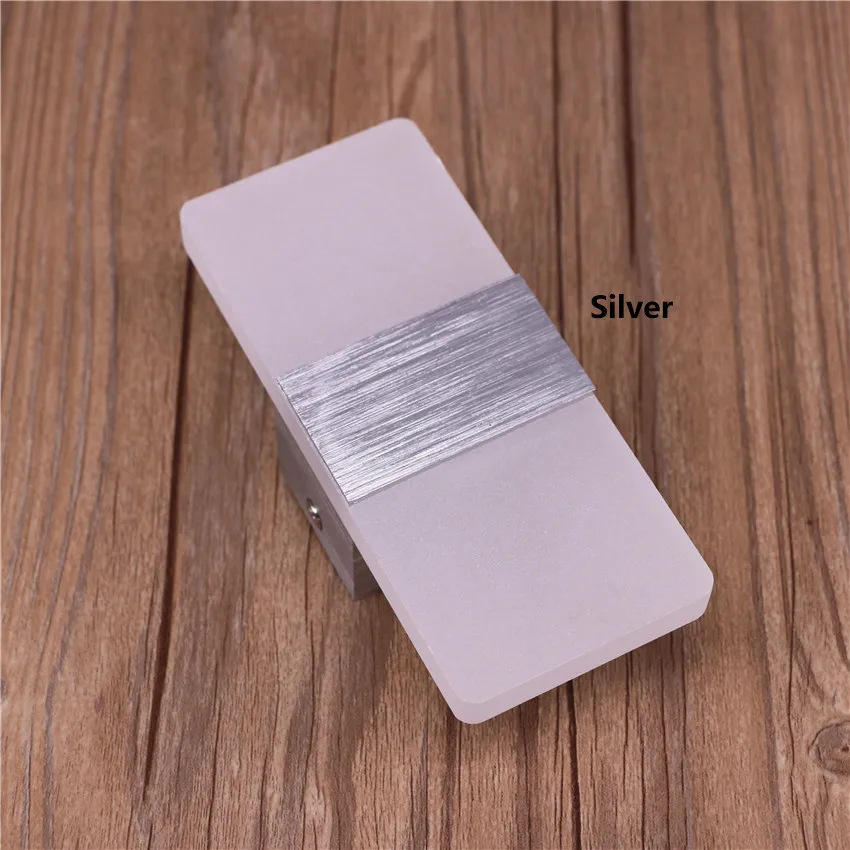 Светодиодный акриловый настенный светильник прямоугольное бра для гостиной