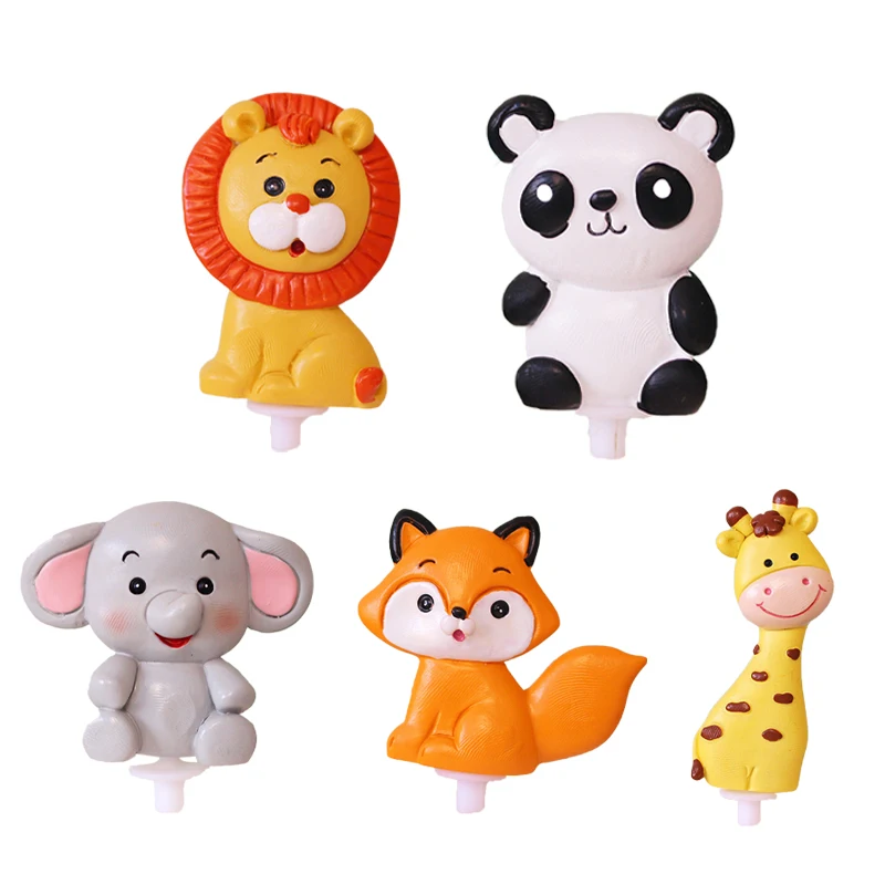 

1 piece of birthday cake decoration resin little lion cake decoration plug-in holiday party creative decoration