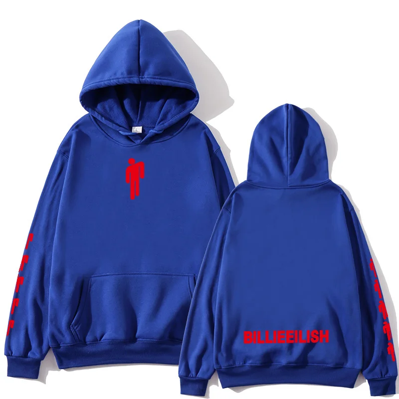 Новая популярная толстовка с капюшоном Billie Eilish Mannen Zwarte Katoenen, толстовка с капюшоном Paar Billie Eilish, теплая толстовка с капюшоном для дома/manne