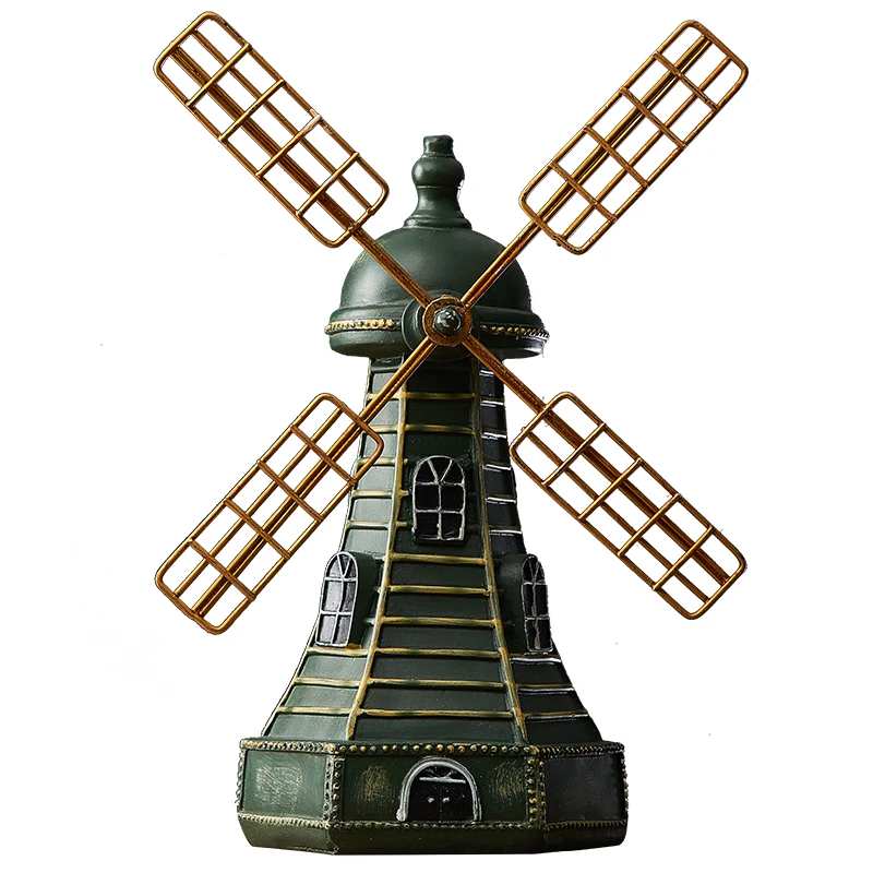 

Windmill piggy bank Nordic simple style ornaments creative home living room Wine Cabinet Bookcase desktop furnishings