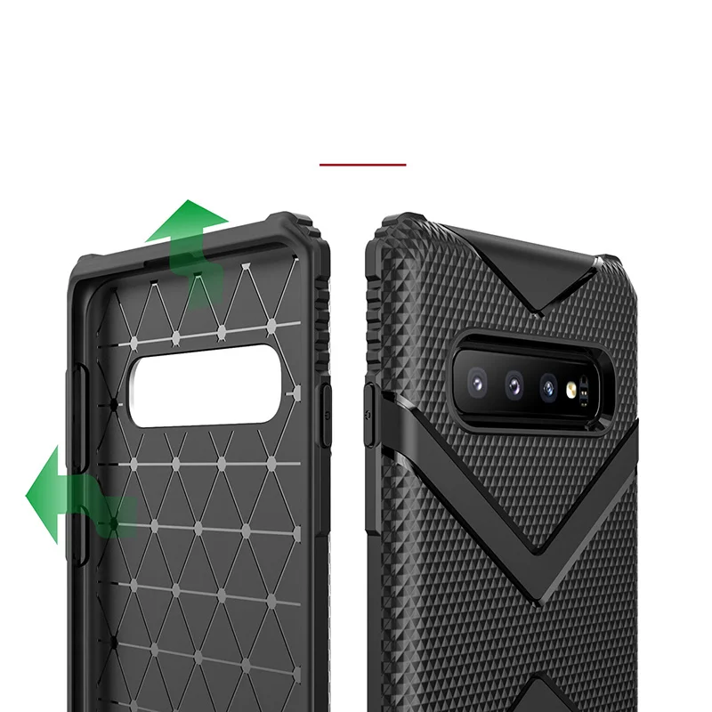 Силиконовая задняя крышка для Samsung Galaxy Note 10 Pro мягкий чехол-броня армированный