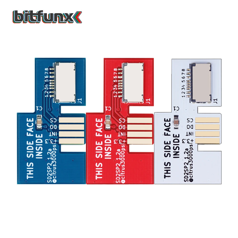 Bitfunx SD2SP2 TF SD карта адаптер для Nintendo Gamecube NGC NTSC Серийный порт 2- Gold HQ ENIG Surface |