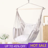 portable canvas hammock chair swing indoor garden sports home travel leisure hiking camping stripe hammock hanging bed