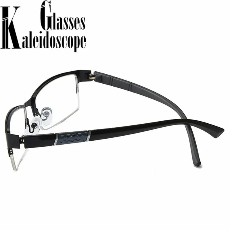 Оправа для очков Мужская/Женская металлическая в полуоправе с защитой от синего