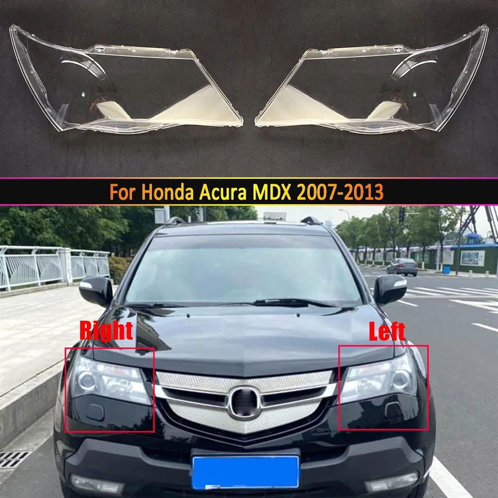 Car Headlamp Lens For Honda Acura MDX 2007~2013 Headlight Cover Replacement Auto Shell