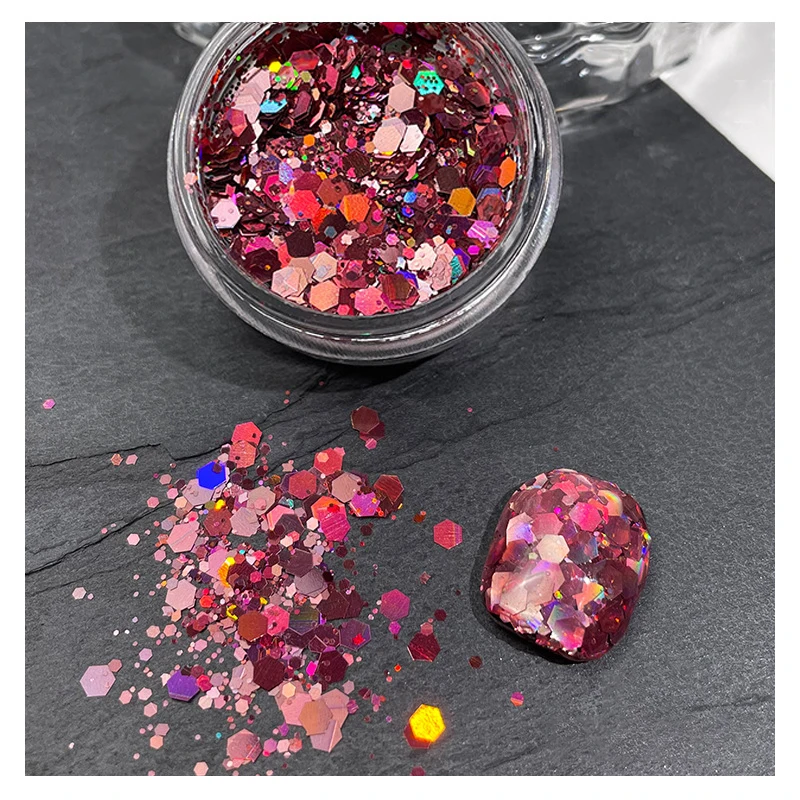 Новые украшения для дизайна ногтей блестки лазерные разноцветные смешанные