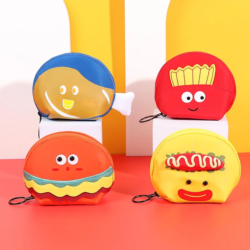 

PU Material Small Dinosaur Cartoon Image Coin Purse Laser Canvas Creative Coin Purse Lipstick Bag Coin Bag Card Bag Key Case