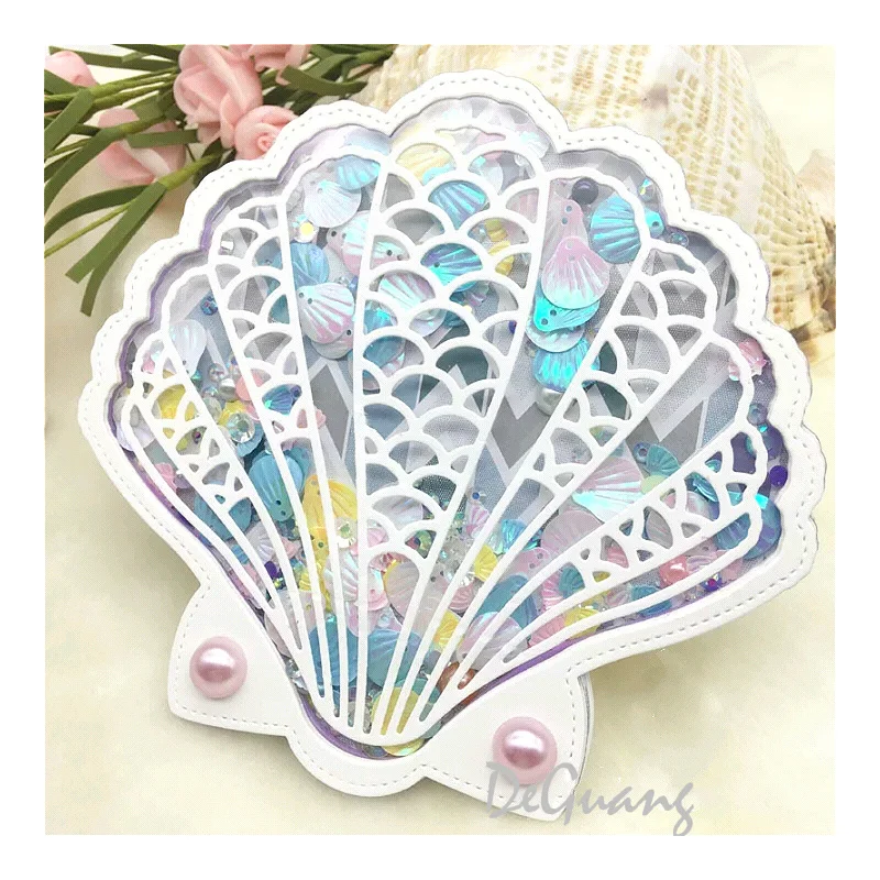 Deguang металлическая резка и скрапбукинг «сделай сам» технология тиснения бумага океанская серия 3D креативный корпус большая оболочка 2020 Новинка