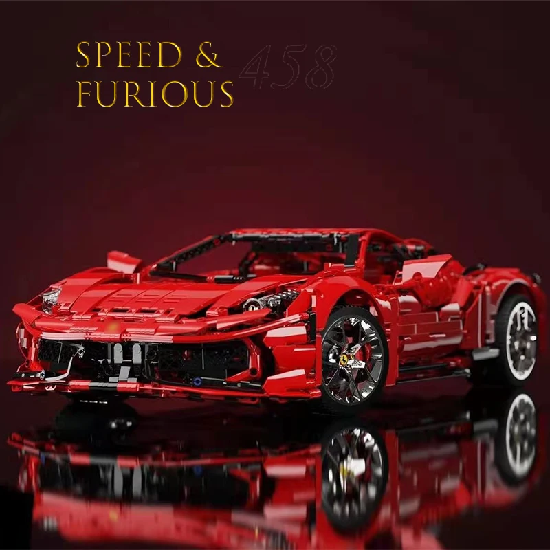 Cool Mechanical Sports Car 20086 10304 New Racing Vehicle Bugattis Ferraris High-Tech Super Voiture Building Block Assembly Gift | Игрушки и