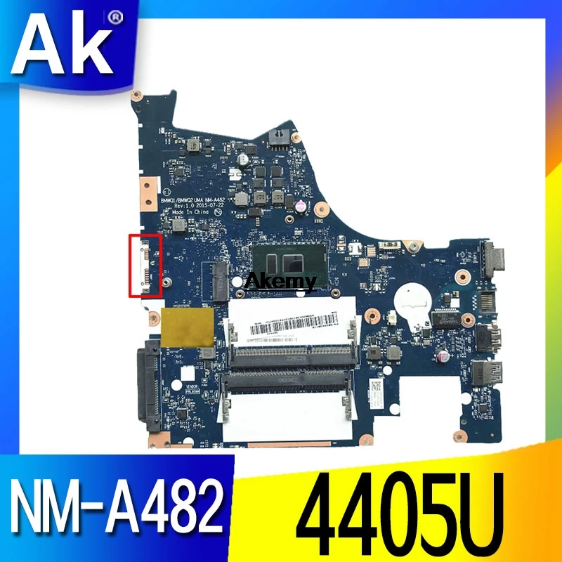 Подлинная новая материнская плата BMWQ1/BMWQ2 NM A482 для Lenovo Ideapad 300 15isk ноутбука с